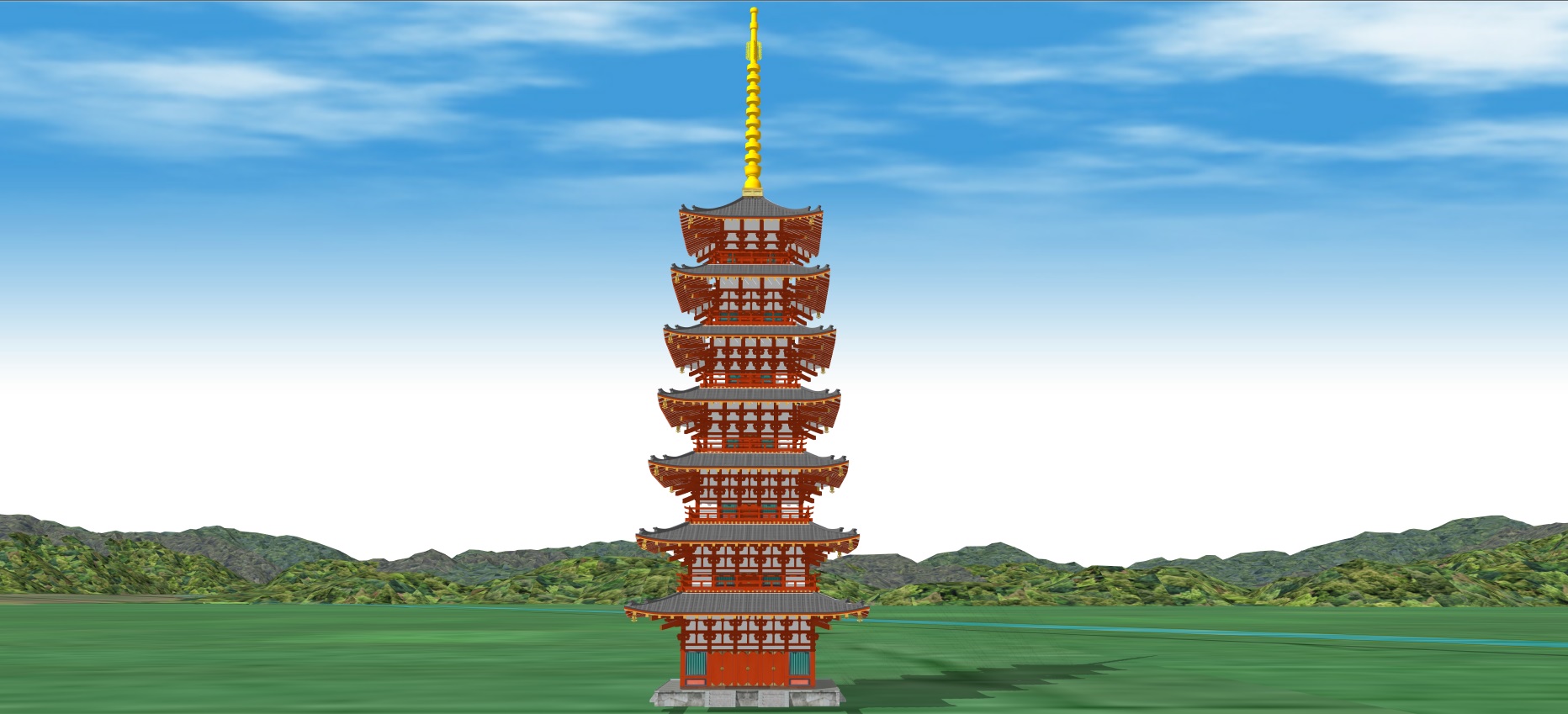 相国寺七重大塔を作り直してみました ３ｄ京都